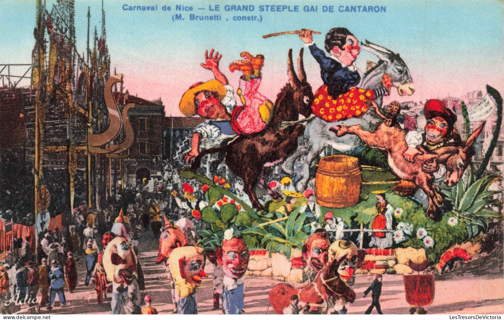 FRANCE - Nice - Carnaval De Nice - Le Grand Steeple Gai De Cantaron - Char - Colorisé - Carte Postale Ancienne - Carnival