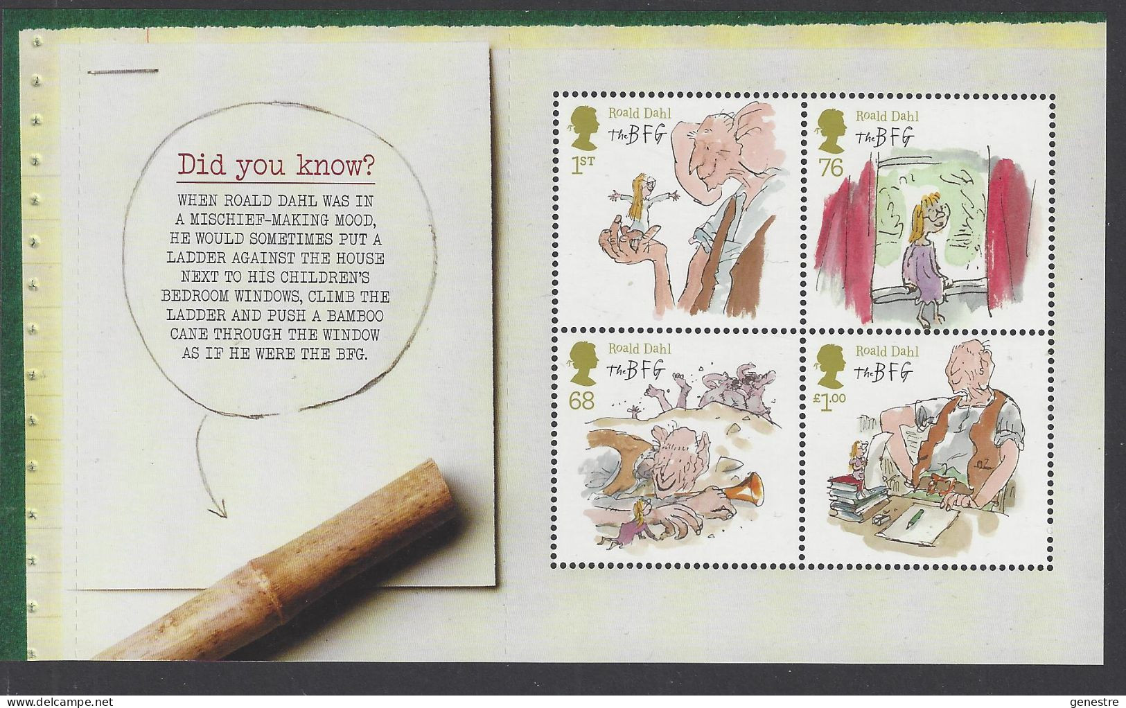 Great Britain - 2012 - SG 3260a ** (MNH) - Pane From Booklet DY3 - Unused Stamps