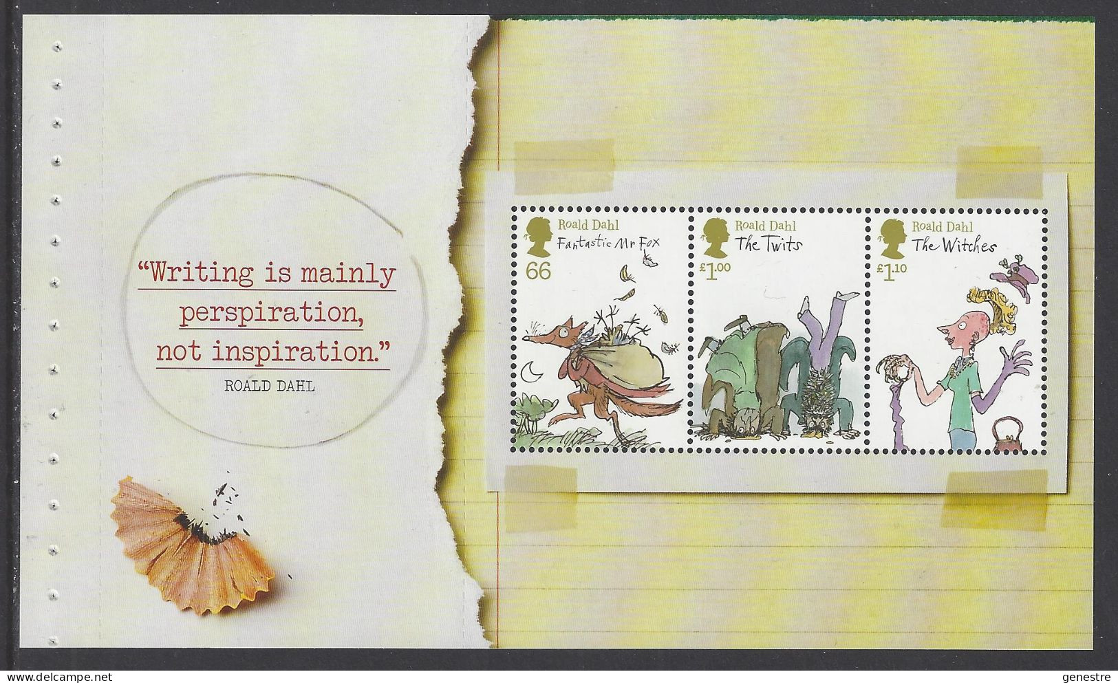 Great Britain - 2012 - SG 3255a ** (MNH) - Pane From Booklet DY3 - Unused Stamps