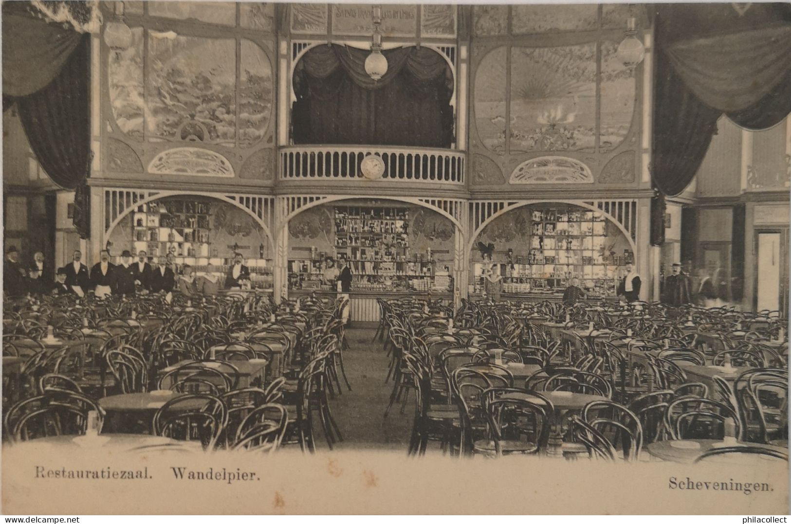 Scheveningen // Restauratiezaal Wandelpier Ca 1900 Vlekken - Scheveningen