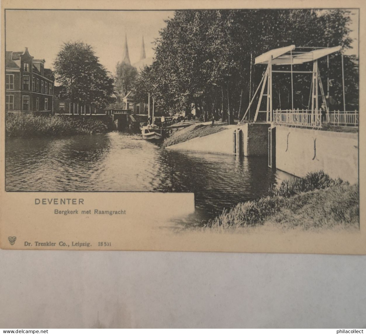 Deventer  (Ov.) Bergkerk Met Raamgracht  Ca 1900 - Deventer