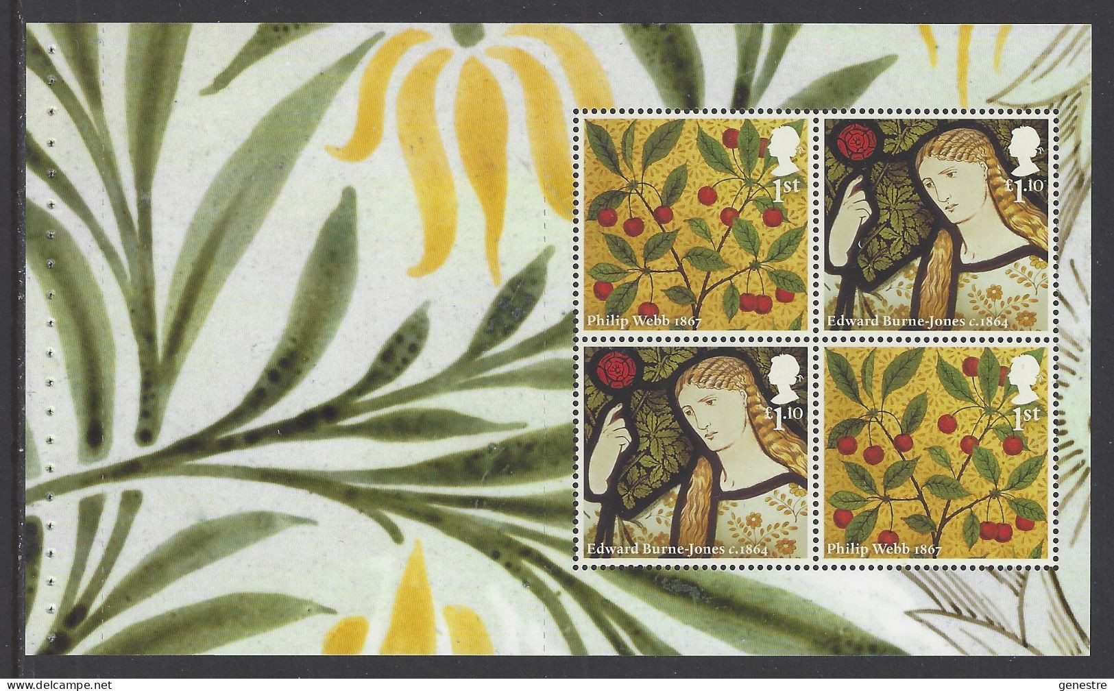Great Britain - 2011 - SG 3182a ** (MNH) - Pane From Booklet DY1 - Unused Stamps