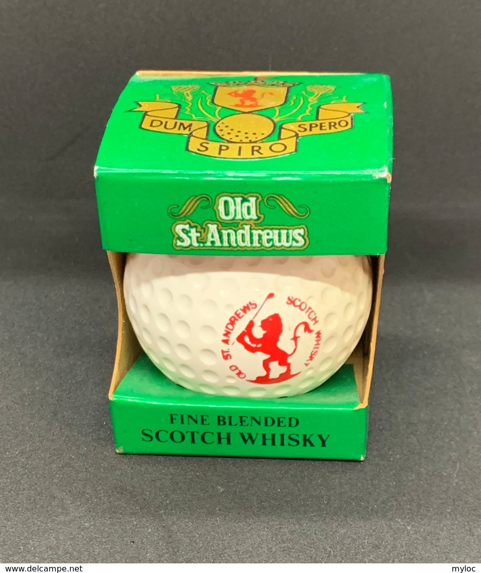Old St.Andrews Scotch Whisky. Bouteille Miniature Sous Forme De Balle De Golf. 5 Cl. Pas Ouverte. Golf. - Whisky