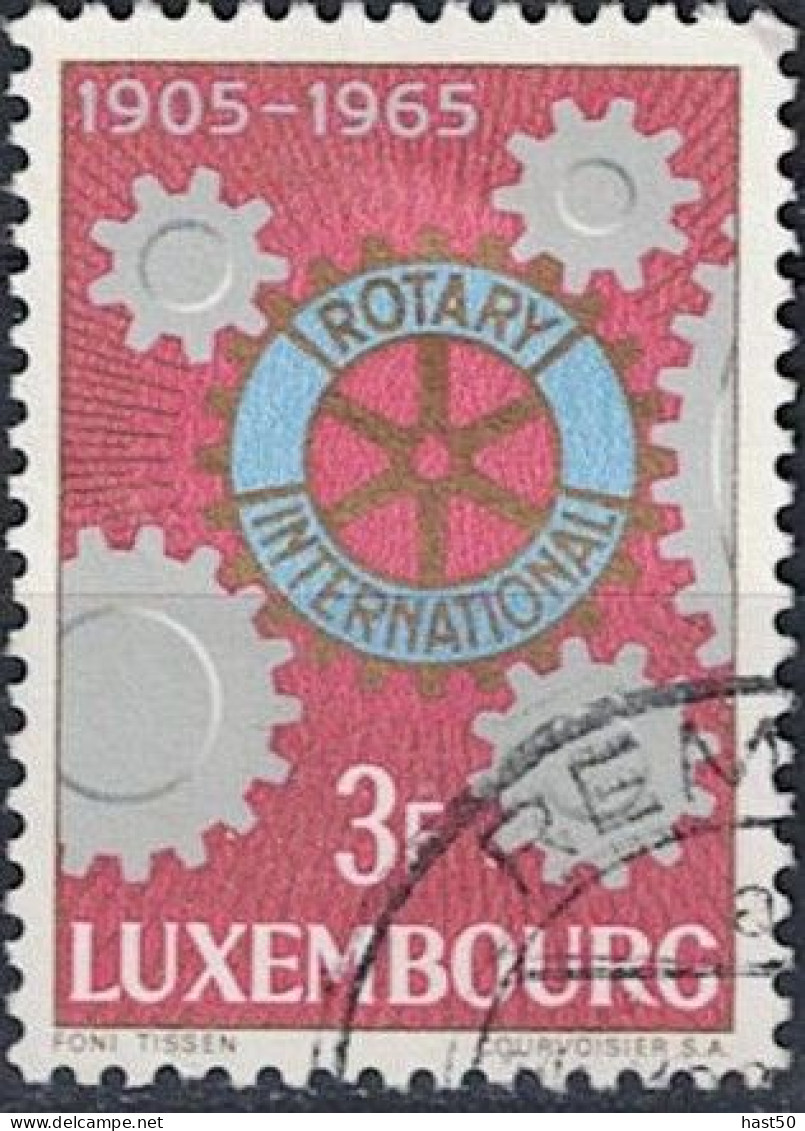 Luxemburg - 60 Jahre Rotary International (MiNr: 709) 1965 - Gest Used Obl - Usados