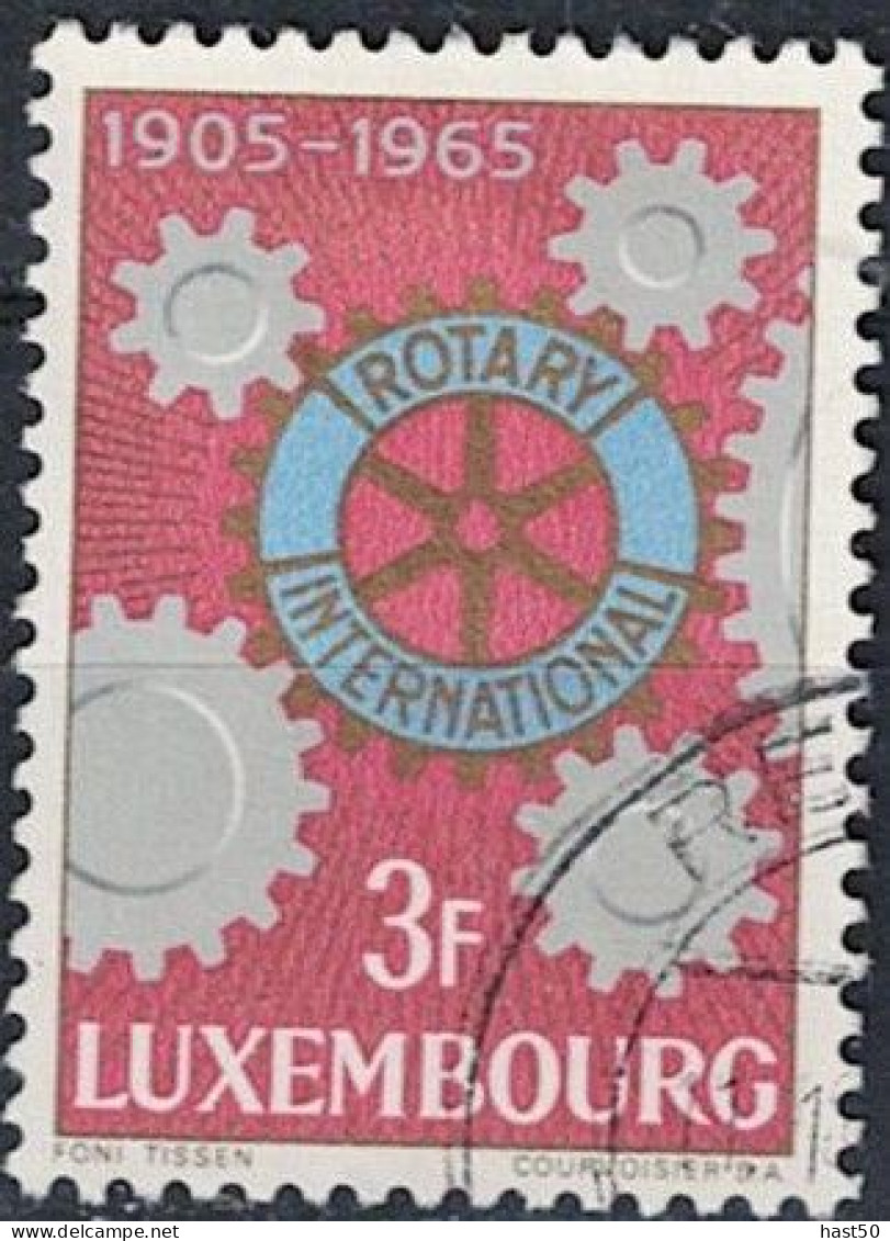 Luxemburg - 60 Jahre Rotary International (MiNr: 709) 1965 - Gest Used Obl - Oblitérés