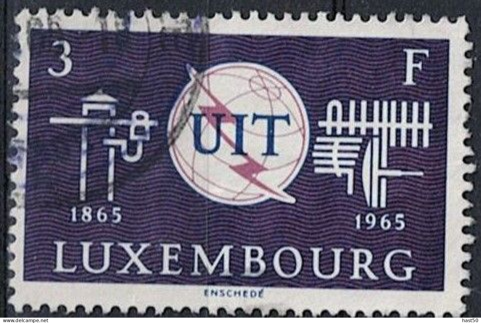 Luxemburg - 100 Jahre UIT (MiNr: 714) 1965 - Gest Used Obl - Oblitérés