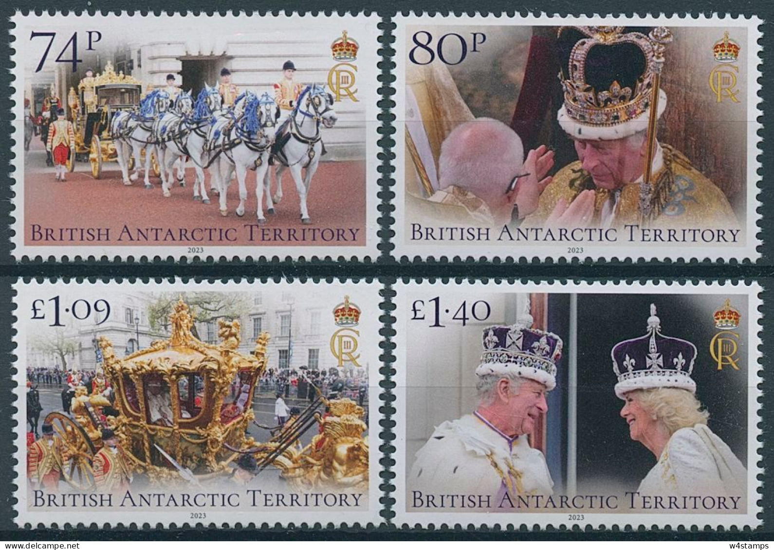 BAT Stamps 2023 MNH King Charles III Coronation Royalty 4v Set - Ongebruikt