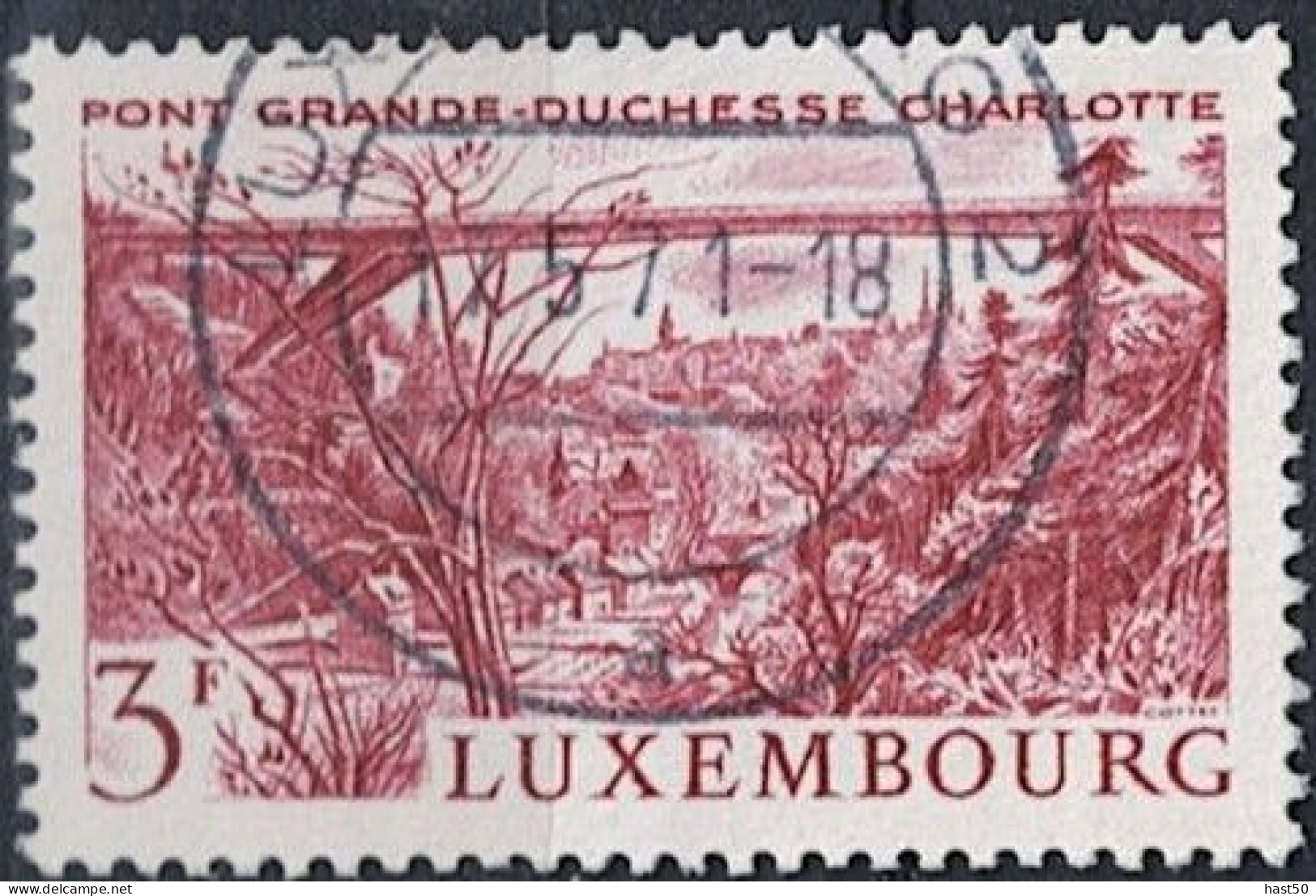 Luxemburg - Großherzogin-Charlotte-Brücke (MiNr: 737) 1966 - Gest Used Obl - Gebruikt