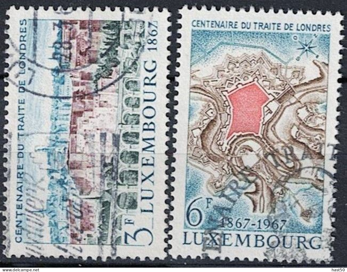 Luxemburg - 100 Jahre Londoner Vertrag (MiNr: 746/7) 1967 - Gest Used Obl - Oblitérés