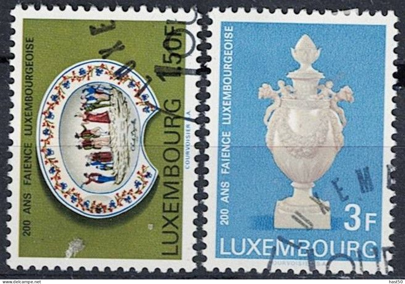 Luxemburg - 200 Jahre Fayence (MiNr: 754/5) 1967 - Gest Used Obl - Used Stamps