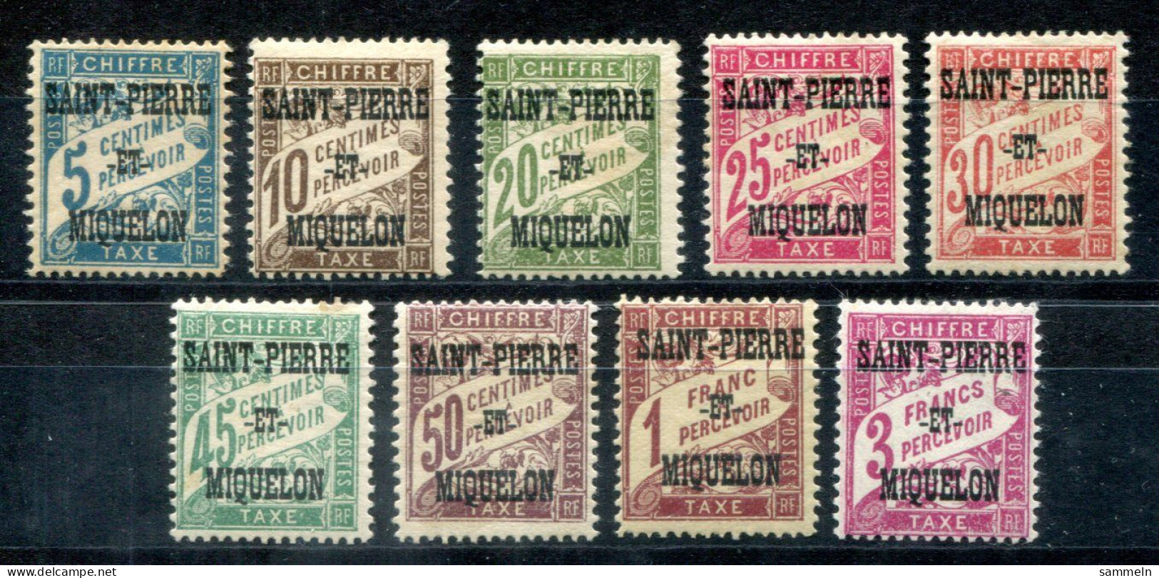 SAINT PIERRE & MIQUELON Porto 10-18 Mh - Mit Falz, Hinged, Charnière - Timbres-taxe