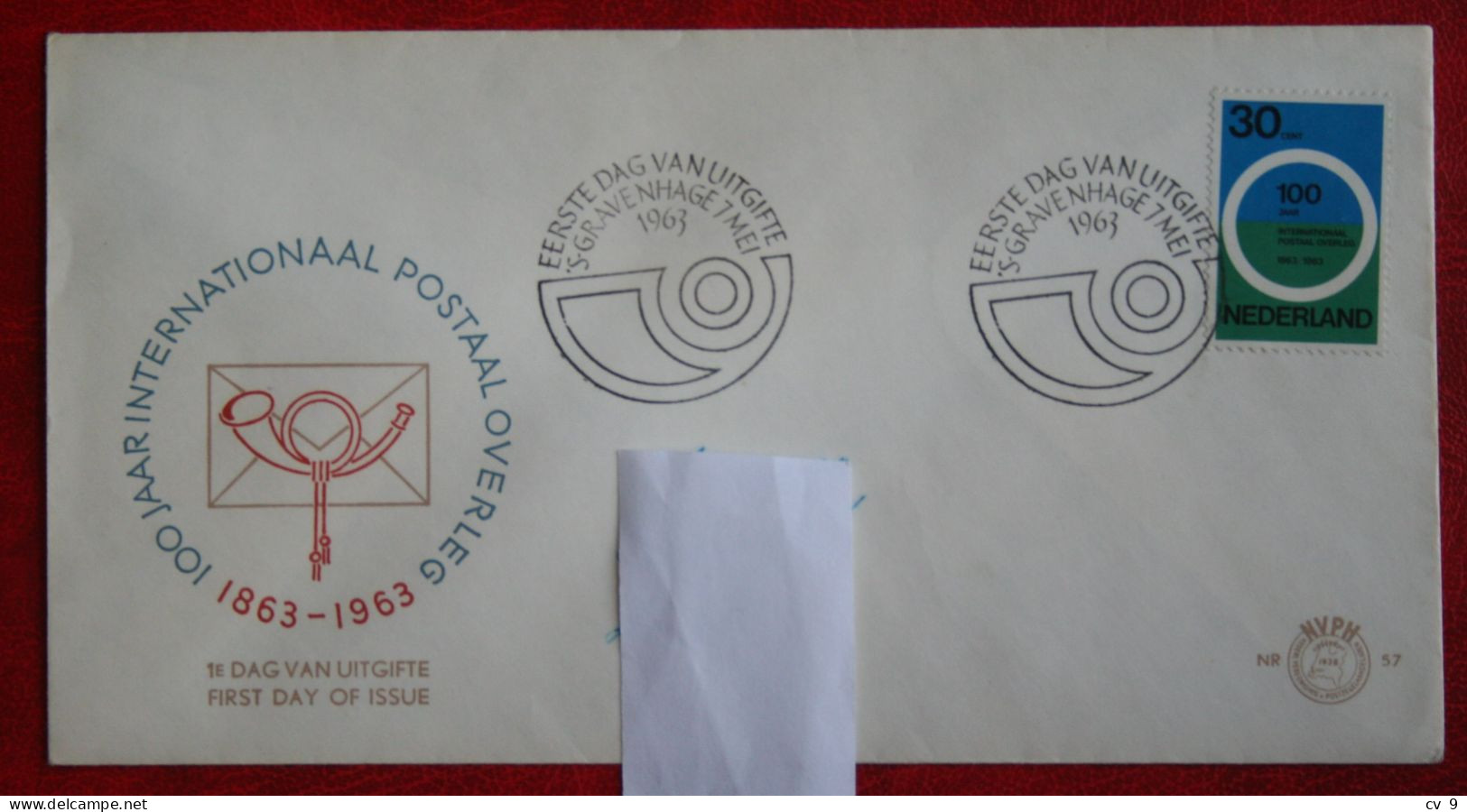 FDC NVPH E57 57  Internationaal Postaal Overleg NVPH 791 (Mi 799); 1963 With Adress NEDERLAND NIEDERLANDE NETHERLANDS - FDC