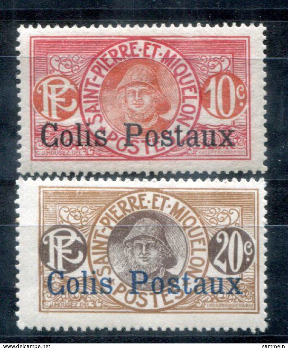 SAINT PIERRE & MIQUELON Paket 3-4 Mh - Mit Falz, Hinged, Charnière Paketmarke Colis Postaux - Portomarken