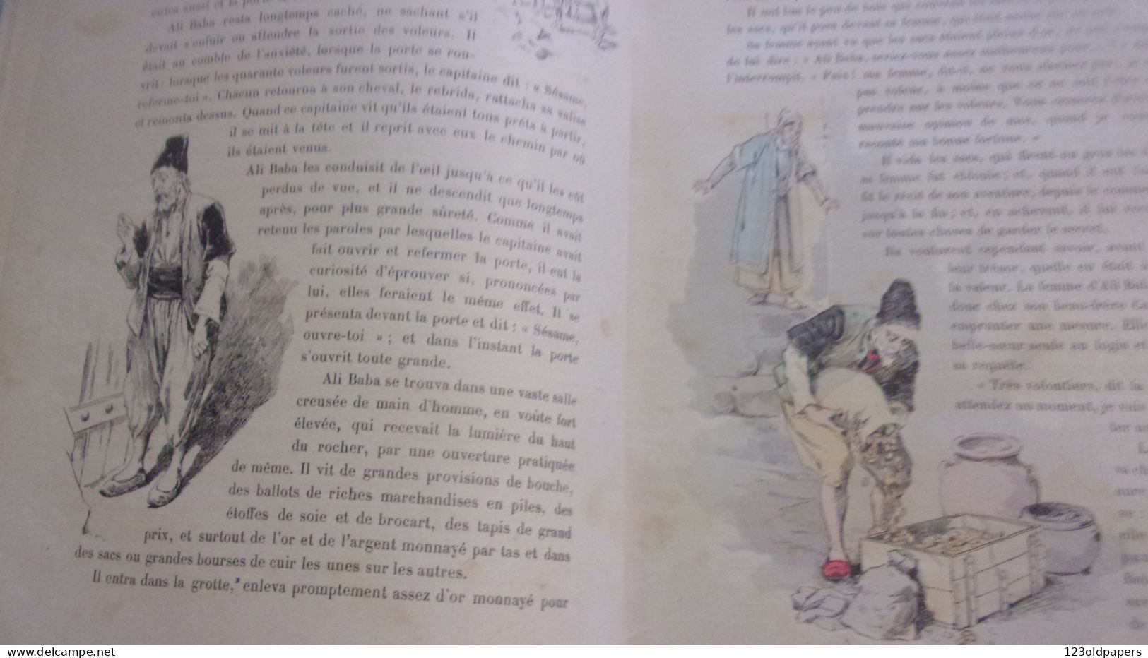 BEAU CARTONNAGE  H LAURENS  Les Mille Et Une Nuits / Illustrations De A. Robaudi - 1901-1940