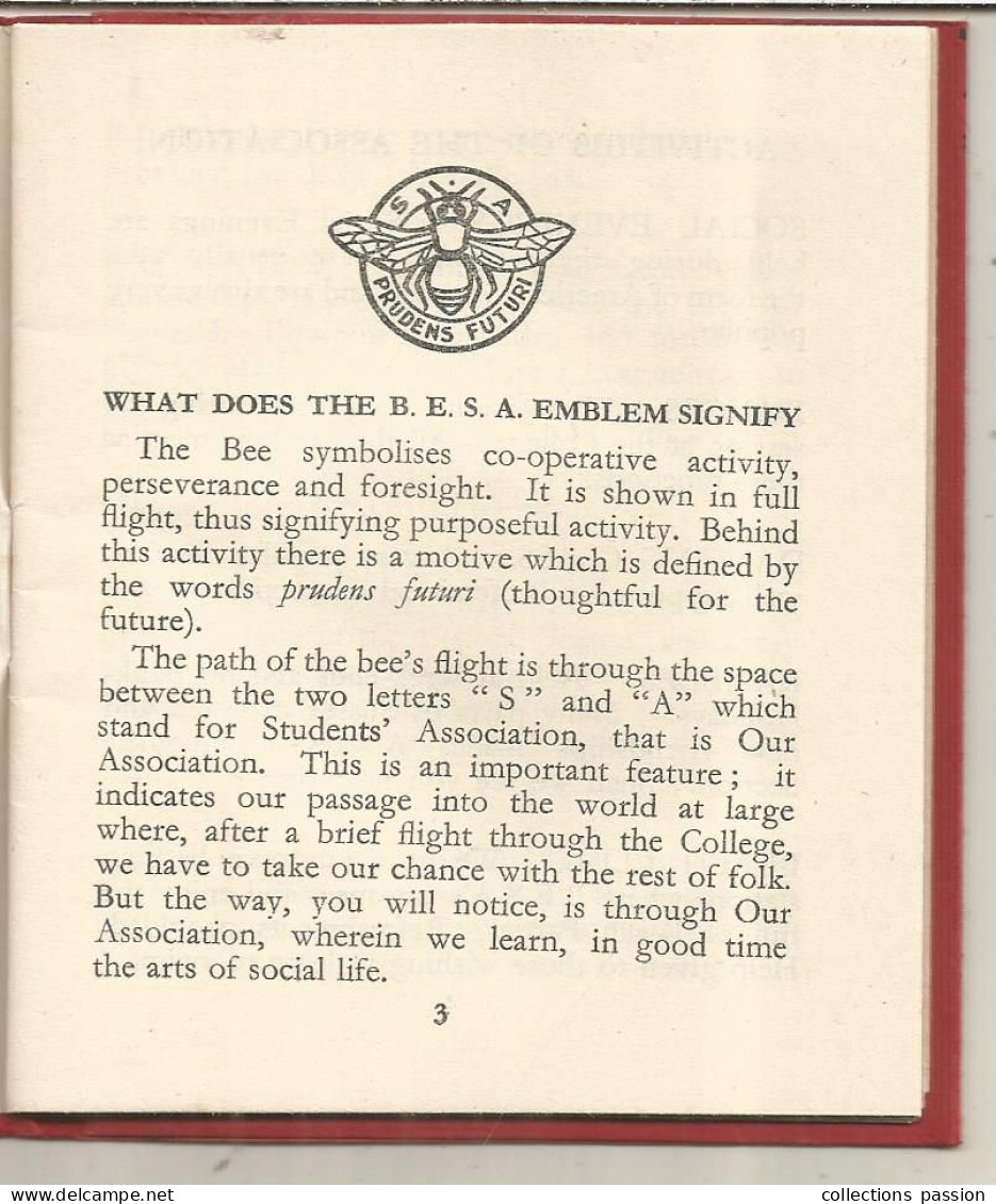 CERTIFICATE OF MEMBERSHIP, 1954, The BRIGHTON Evening Student's Association, 40 Pages, Frais Fr 3.35 E - Lidmaatschapskaarten