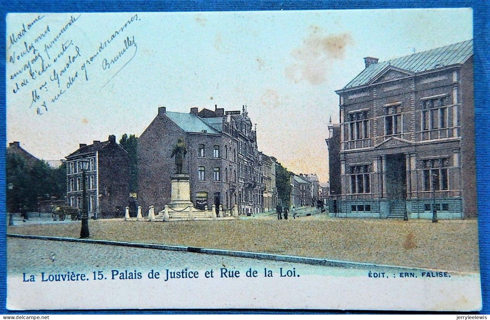 LA LOUVIERE  -     Palais De Justice Et Rue De La Loi - La Louvière