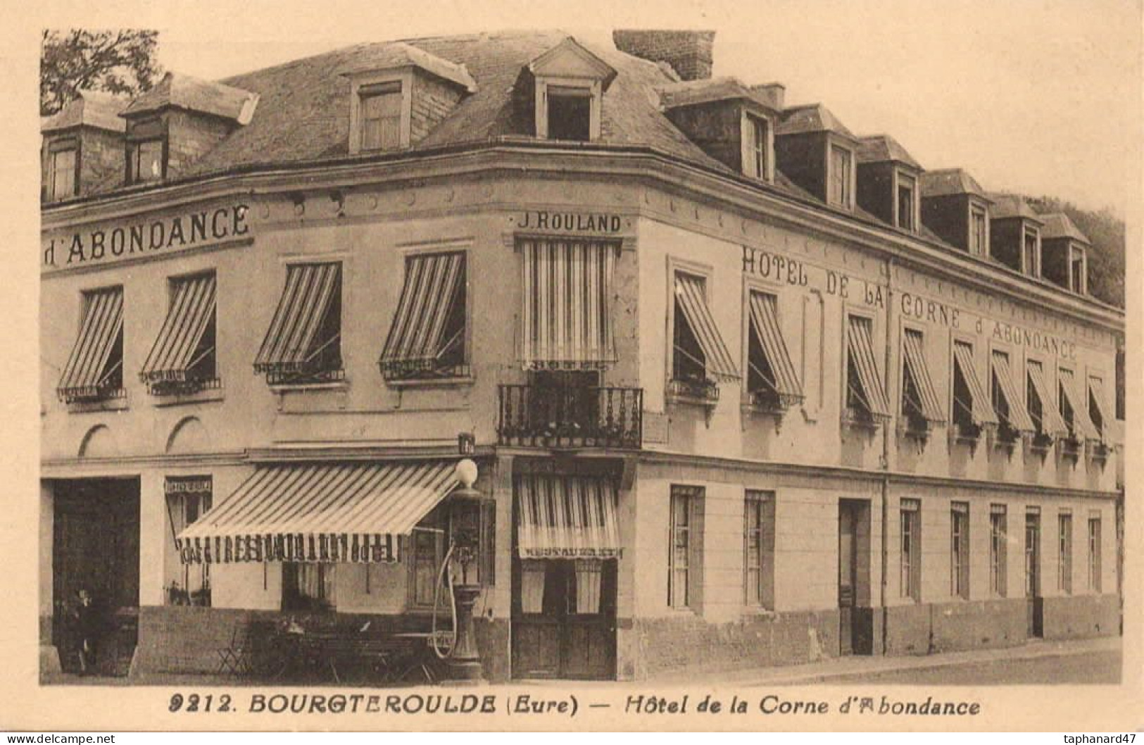 27 . BOURGTEROULDE . Carte Hôtel . - Bourgtheroulde