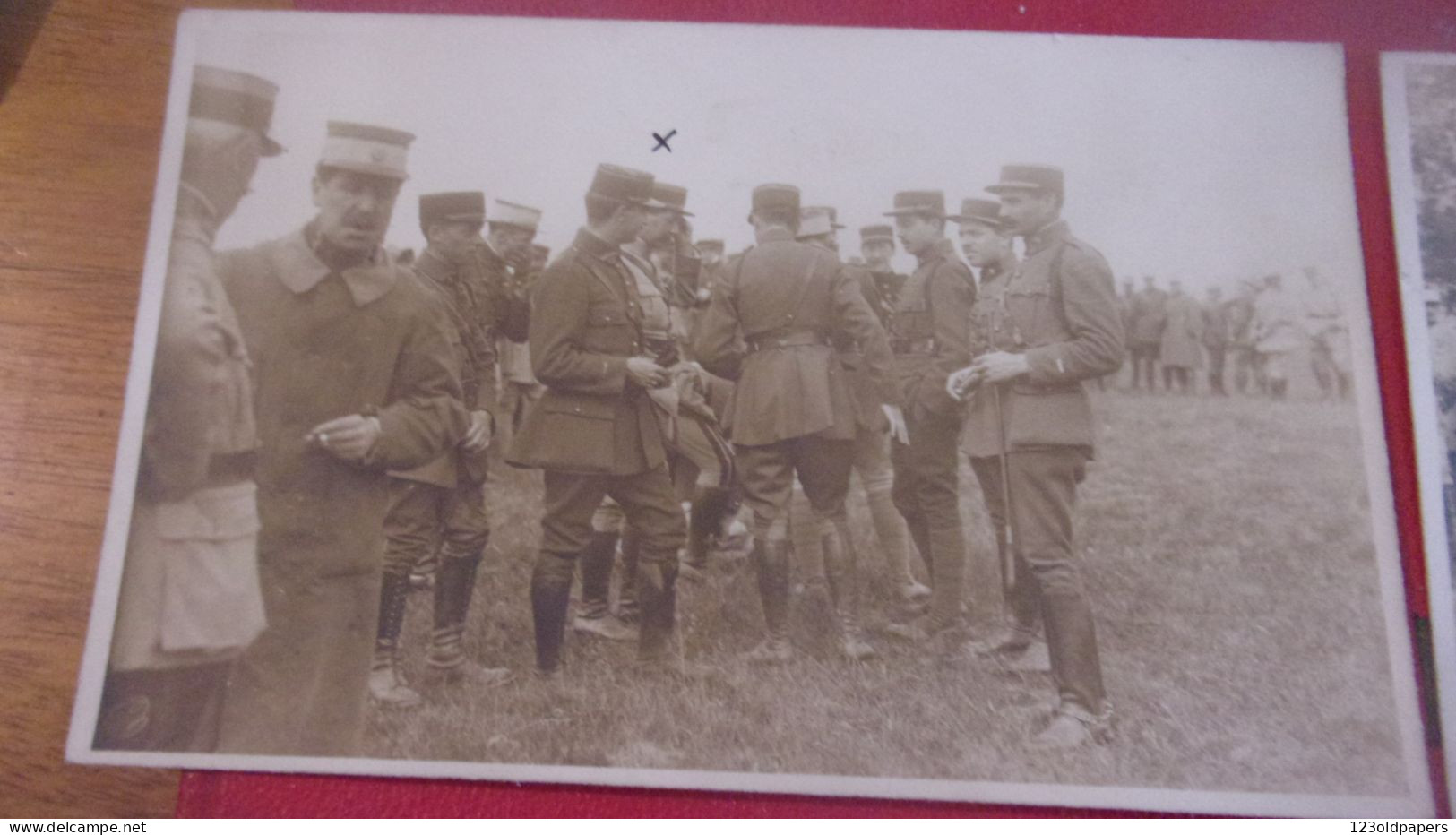 WWI LOT DE 4  CARTE PHOTO JUIN 1919 MANOEUVRES EN RHENANIE COMMANDANT - Guerre 1914-18