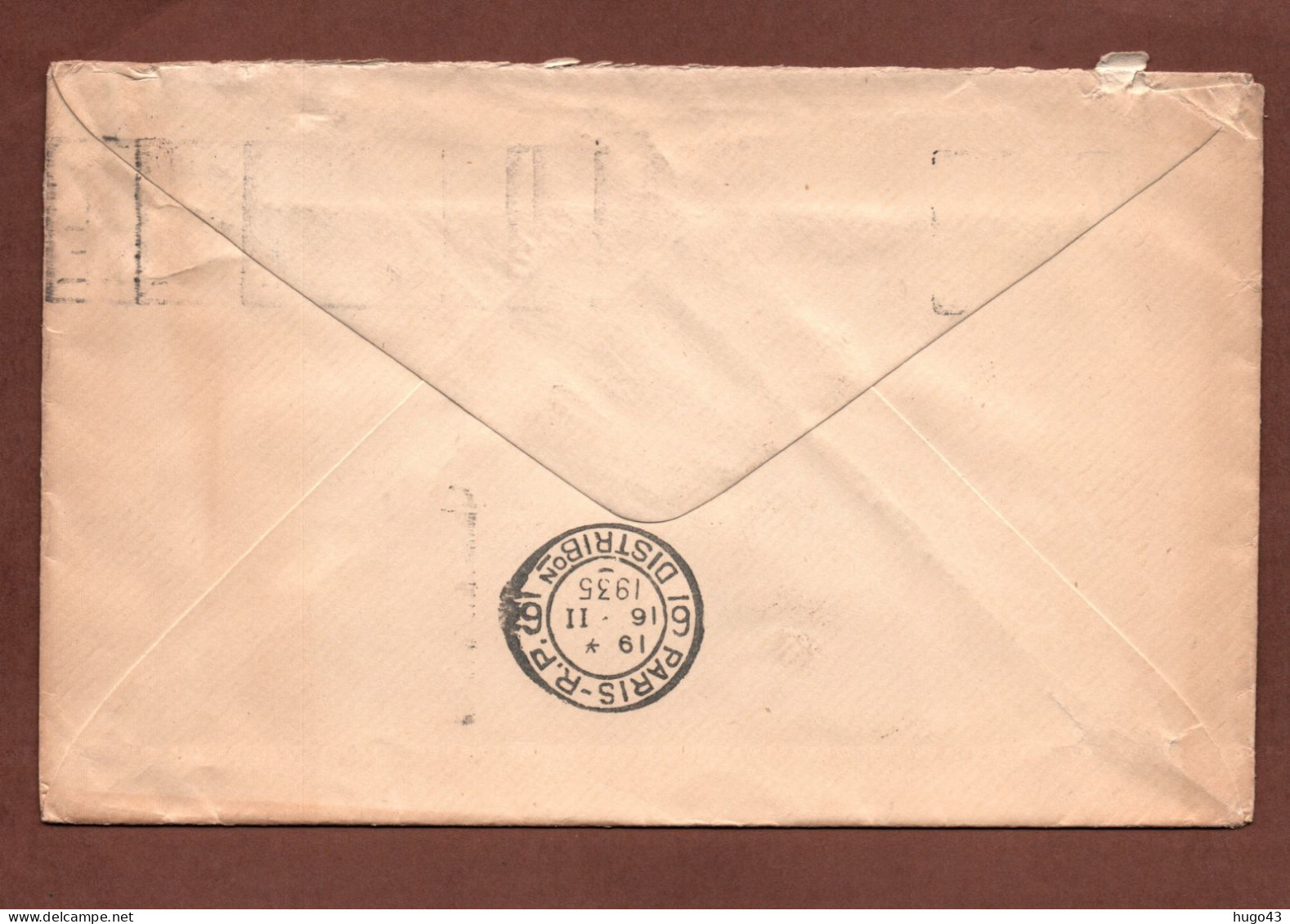 (RECTO / VERSO) ENVELOPPE EN 1935 - EIRE- BEAU TIMBRE ET CACHET - Lettres & Documents