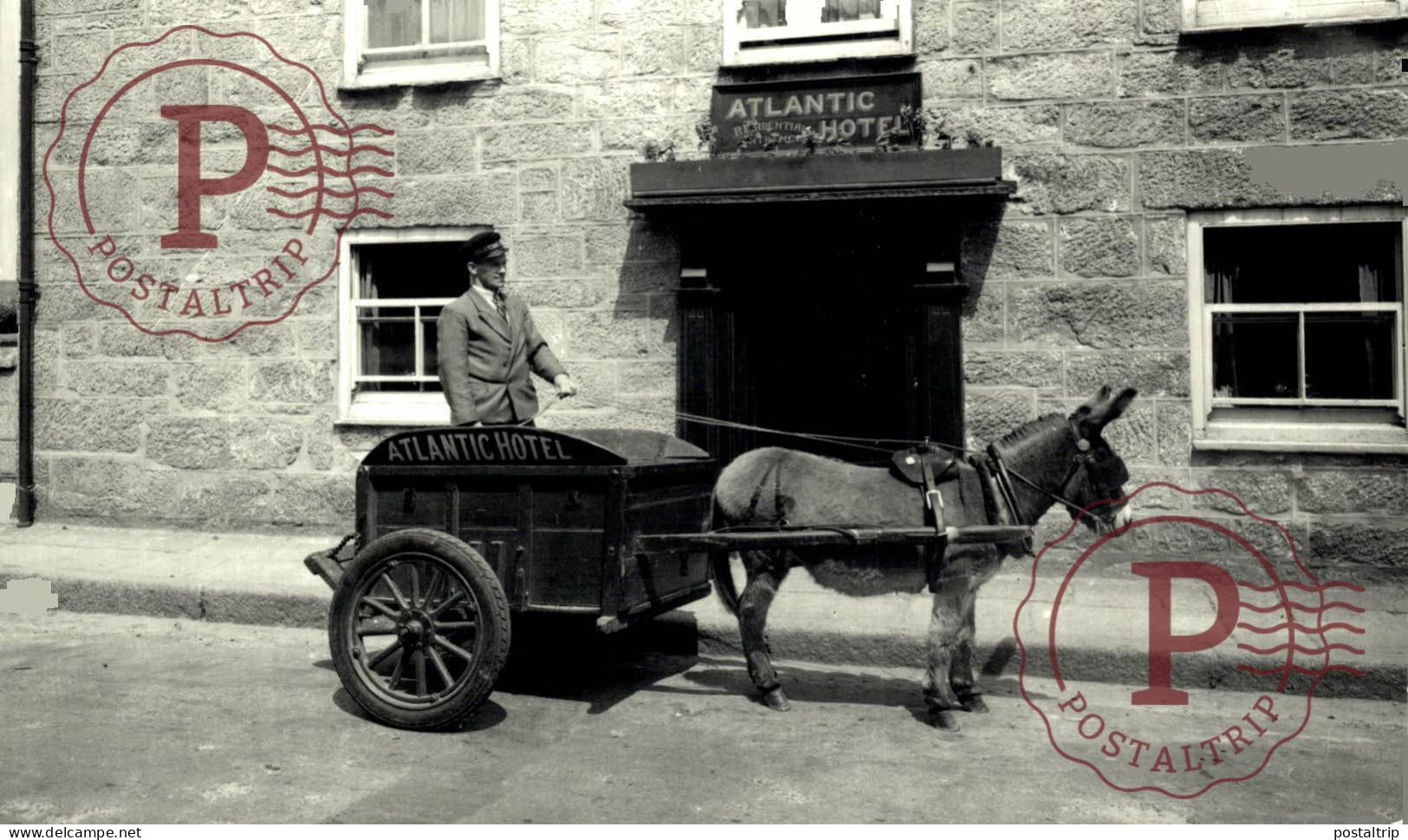 UK. SCILLY ISLAND. RPPC. ATLANTIC HOTEL. (crack, See Scan) - Scilly Isles