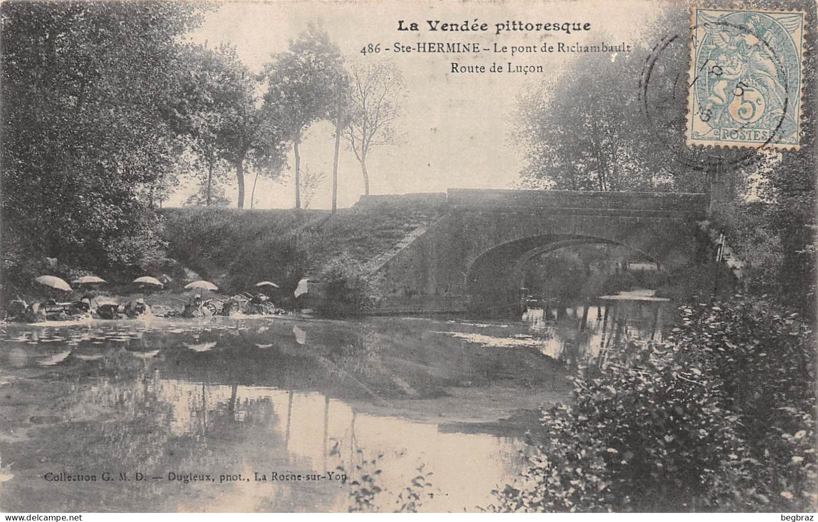 SAINTE HERMINE     PONT DE RICHAMBAULT     LAVANDIERES - Sainte Hermine