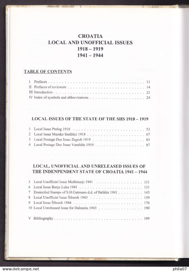 Mladen Vilfan: Croatia Local And Unofficial Isses 1918-1919, 1941-1944 / Hrvatska Lokalna I Neslužbena Izdanja 1918-1919 - Sonstige & Ohne Zuordnung