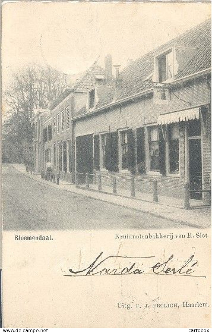 Bloemendaal, Kruidenbakkerij Van R.Slot  (met Kleinrondstempel Abcoude) - Bloemendaal