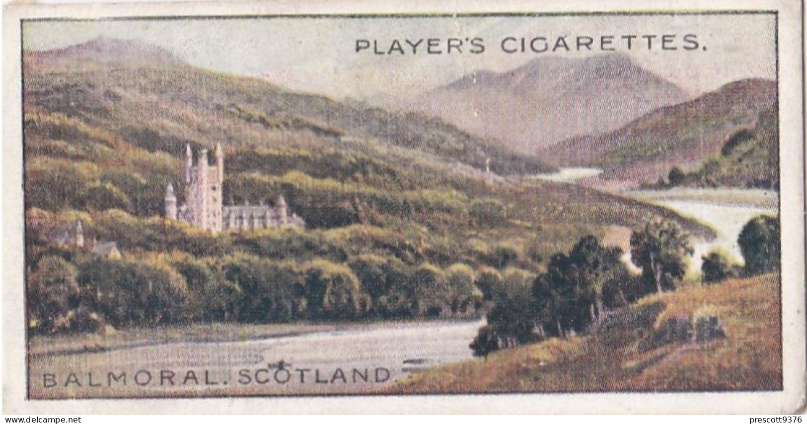 Gems Of British Scenery 1917 - Players Cigarette Cards -  20 Balmoral Scotland - Player's