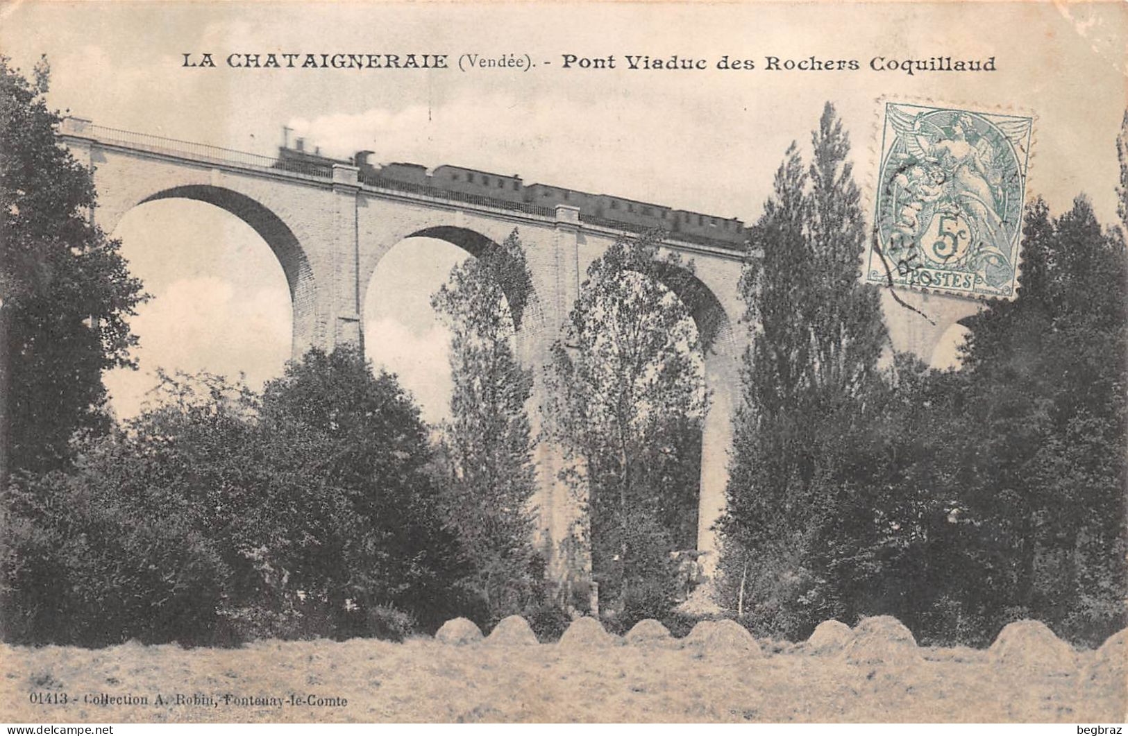 LA CHATAIGNERAIE   PONT VIADUC   TRAIN - La Chataigneraie