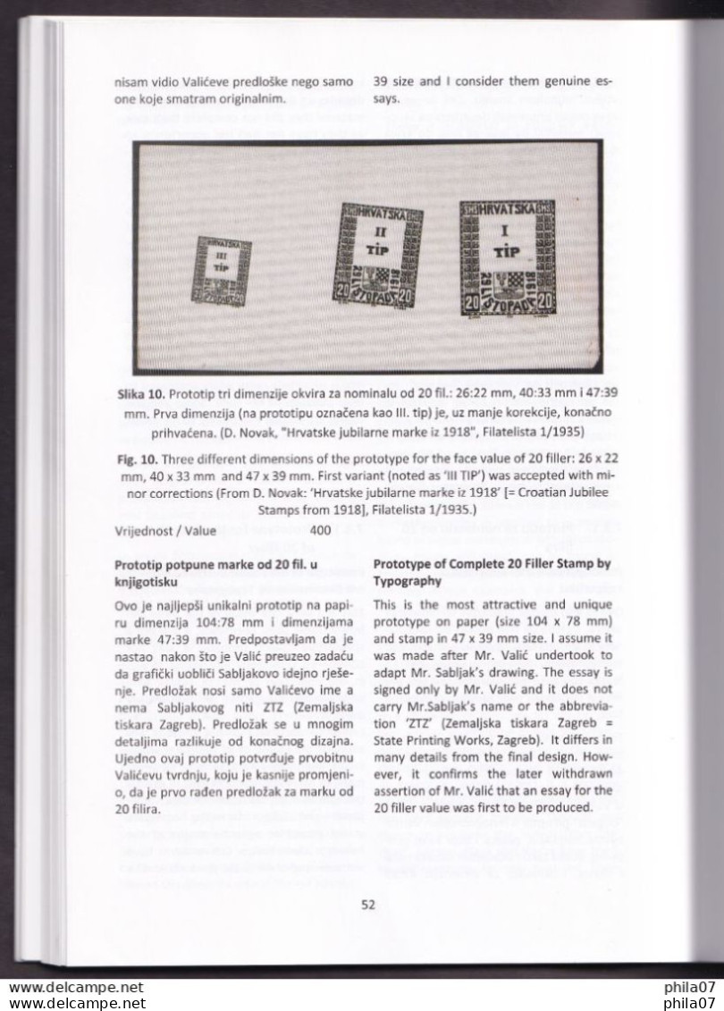 Mladen Vilfan: Prve Hrvatske Poštanske Marke, Izdanje 29.listopada 1918 / First Croatian Postage Stamps, Issue 29.10.191 - Otros & Sin Clasificación