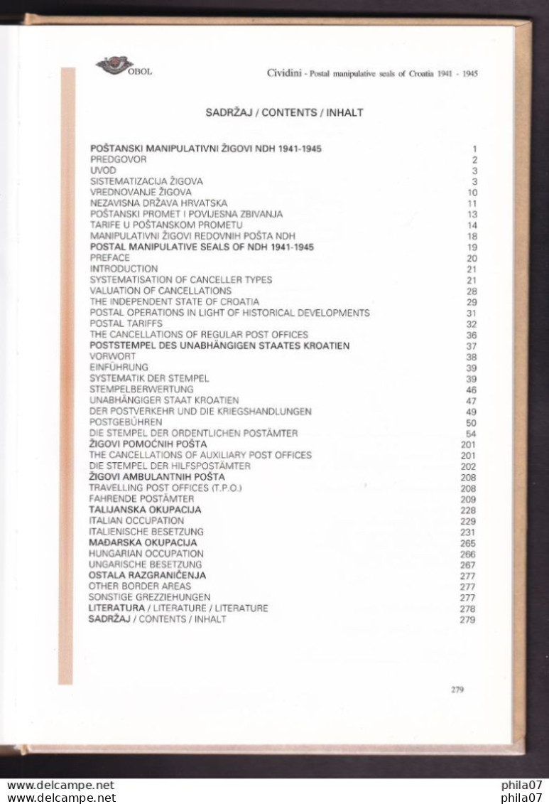 Dragutin Cividini: Poštanski Manipulativni žigovi NDH 1941-1945 / Postal Manipulative Seals Of NDH 1941-1945 / Poststemp - Autres & Non Classés