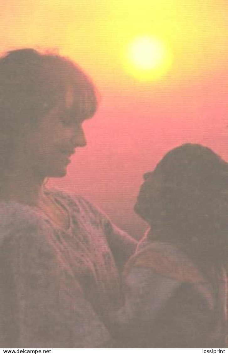 Pocket Calendar, Russia:Mother And Girl At Sunset, 1990 - Small : 1981-90