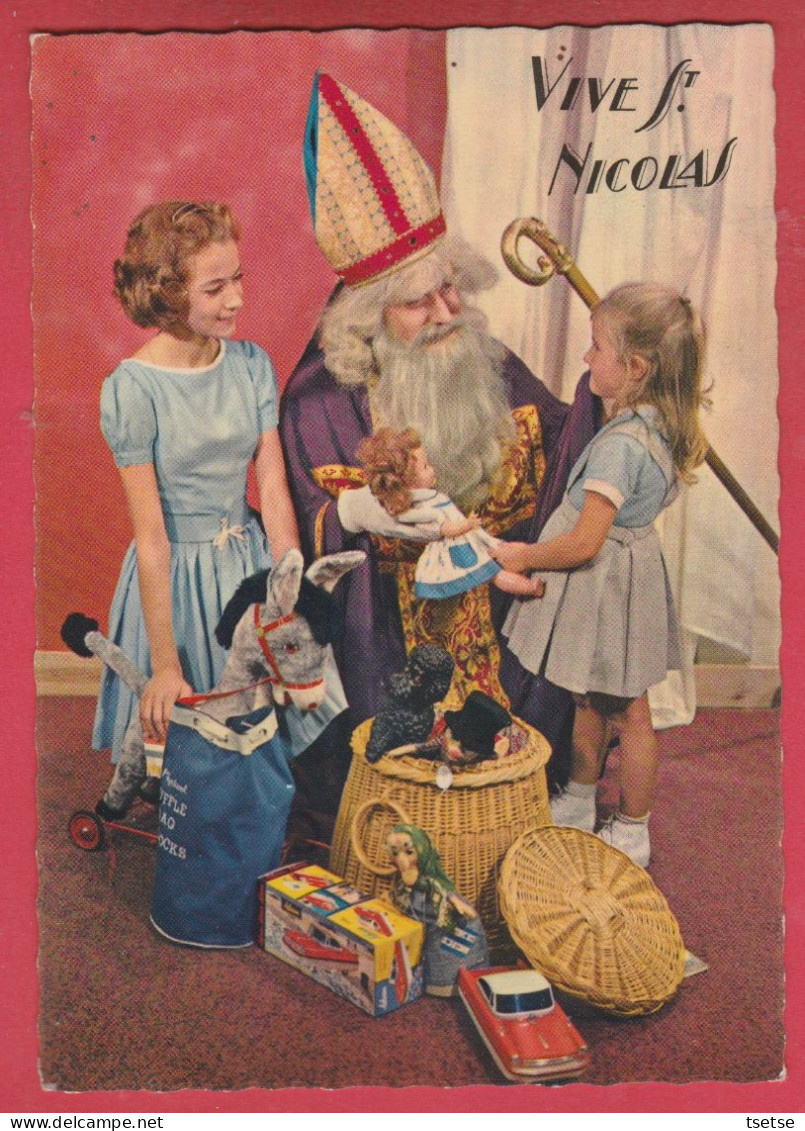 Vive St. Nicolas ... Enfants , Jouets , Poupée ... Années 60  ( Voir Verso ) - Saint-Nicholas Day