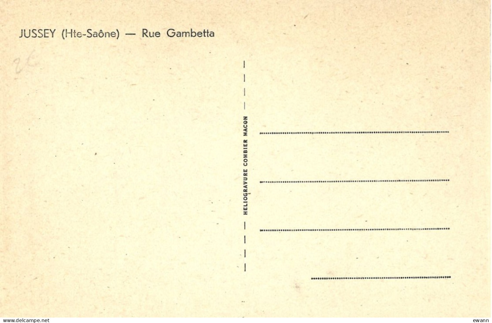 CPA - Jussey - Rue Gambetta (Pharmacie) - Jussey