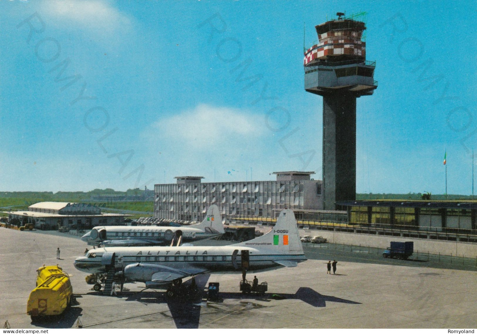 CARTOLINA  FIUMICINO,LAZIO-AEROPORTO INTERCONTINENTALE DI ROMA "LEONARDO DA VINCI"-BELLA ITALIA,NON VIAGGIATA - Fiumicino