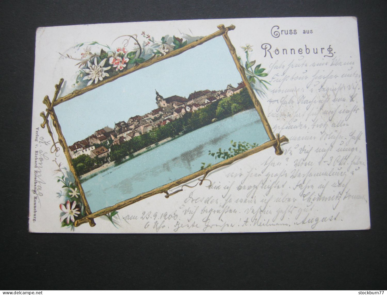 Ronneburg ,  Seltene  Karte Um 1900 - Ronneburg