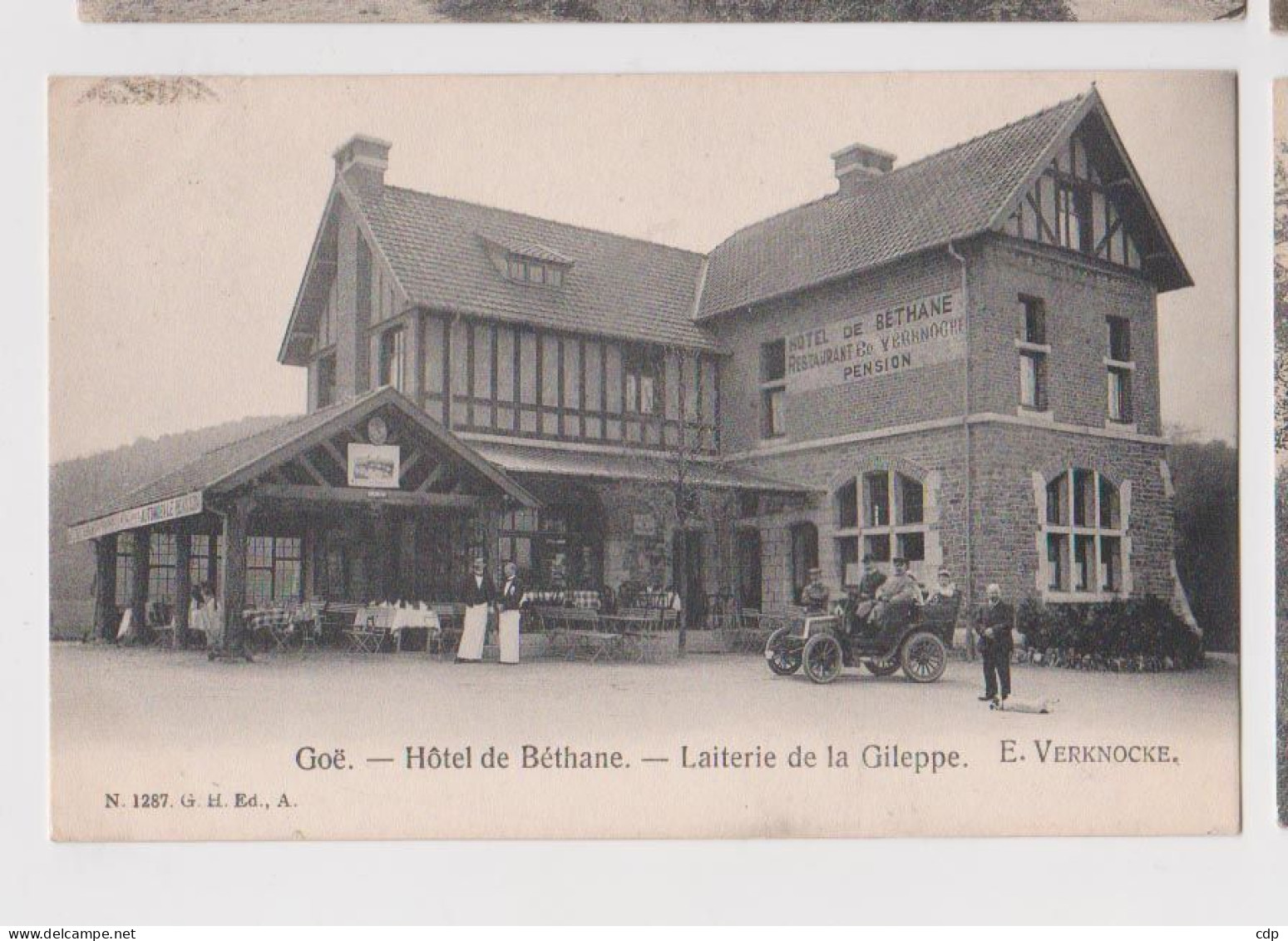 Cpa Goe   Hotel Laiterie  Voiture  1907 - Limbourg