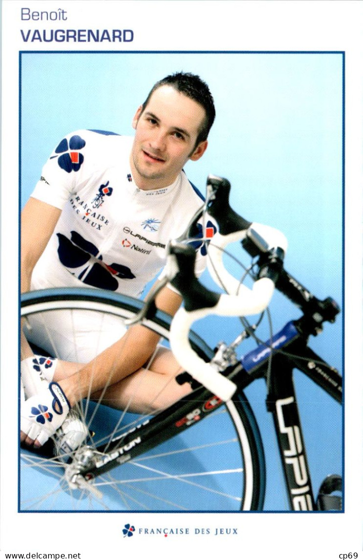 Carte Cyclisme Cycling サイクリング Format Cpm Equipe Cyclisme Pro Française Des Jeux 2007 Benoît Vaugrenard France Sup.Etat - Cyclisme