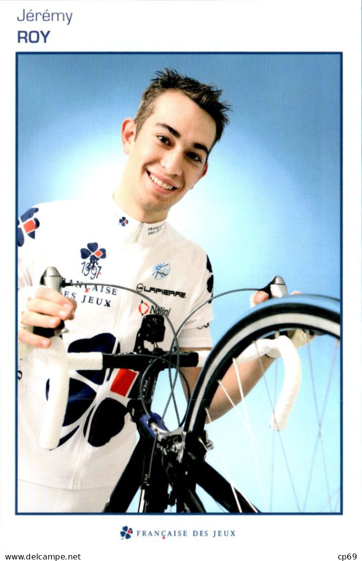 Carte Cyclisme Cycling サイクリング Format Cpm Equipe Cyclisme Pro Française Des Jeux 2007 Jérémy Roy France Sup.Etat - Cycling