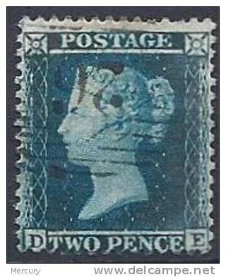 GRANDE-BRETAGNE - 2 P. Bleu De 1854-55 Oblitéré - Used Stamps