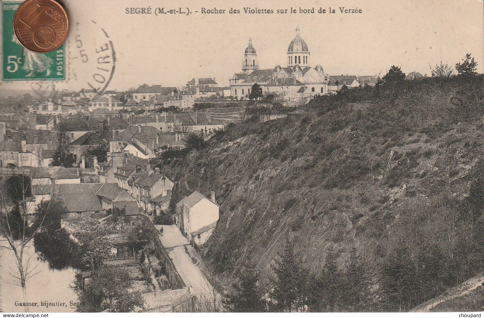 49 - Carte Postale Ancienne De  SEGRE  Rocher Des Violettes Sur Le Bord De La Verzée - Segre