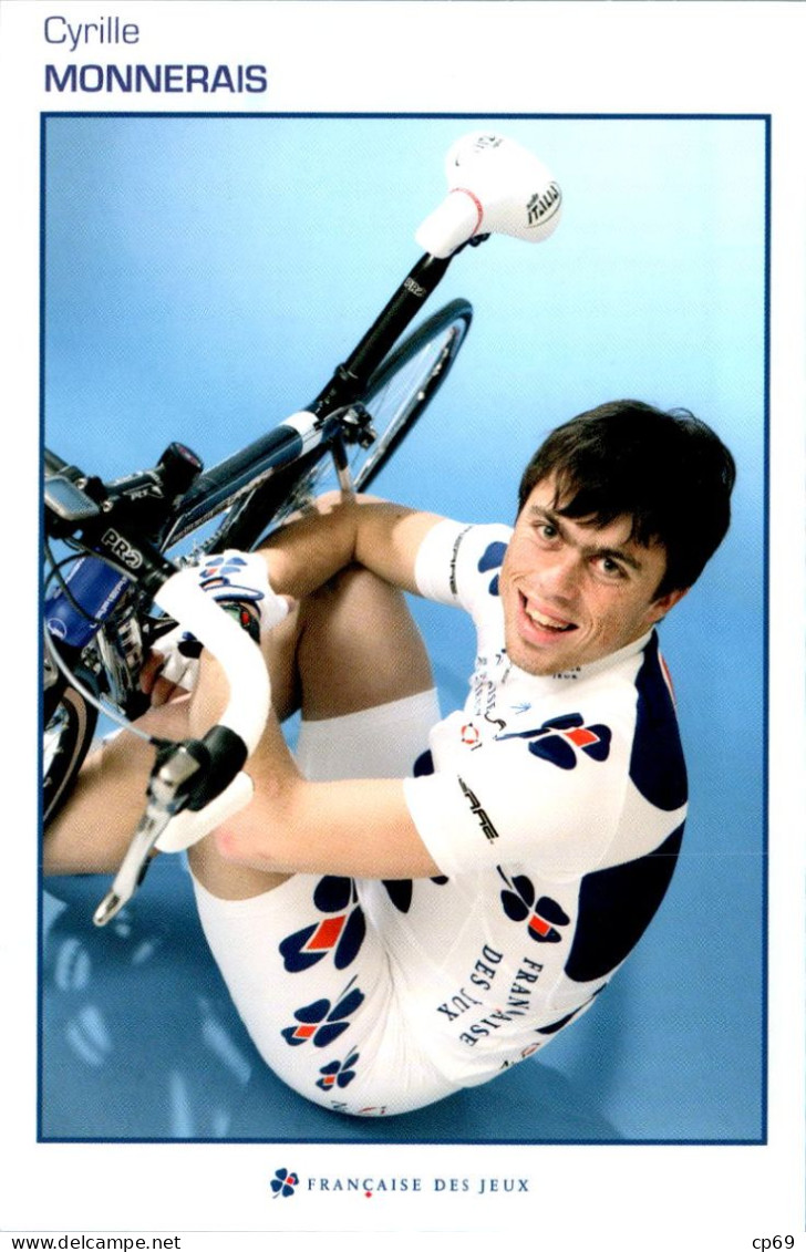 Carte Cyclisme Cycling サイクリング Format Cpm Equipe Cyclisme Pro Française Des Jeux 2007 Cyrille Monnerais France Sup.Etat - Radsport