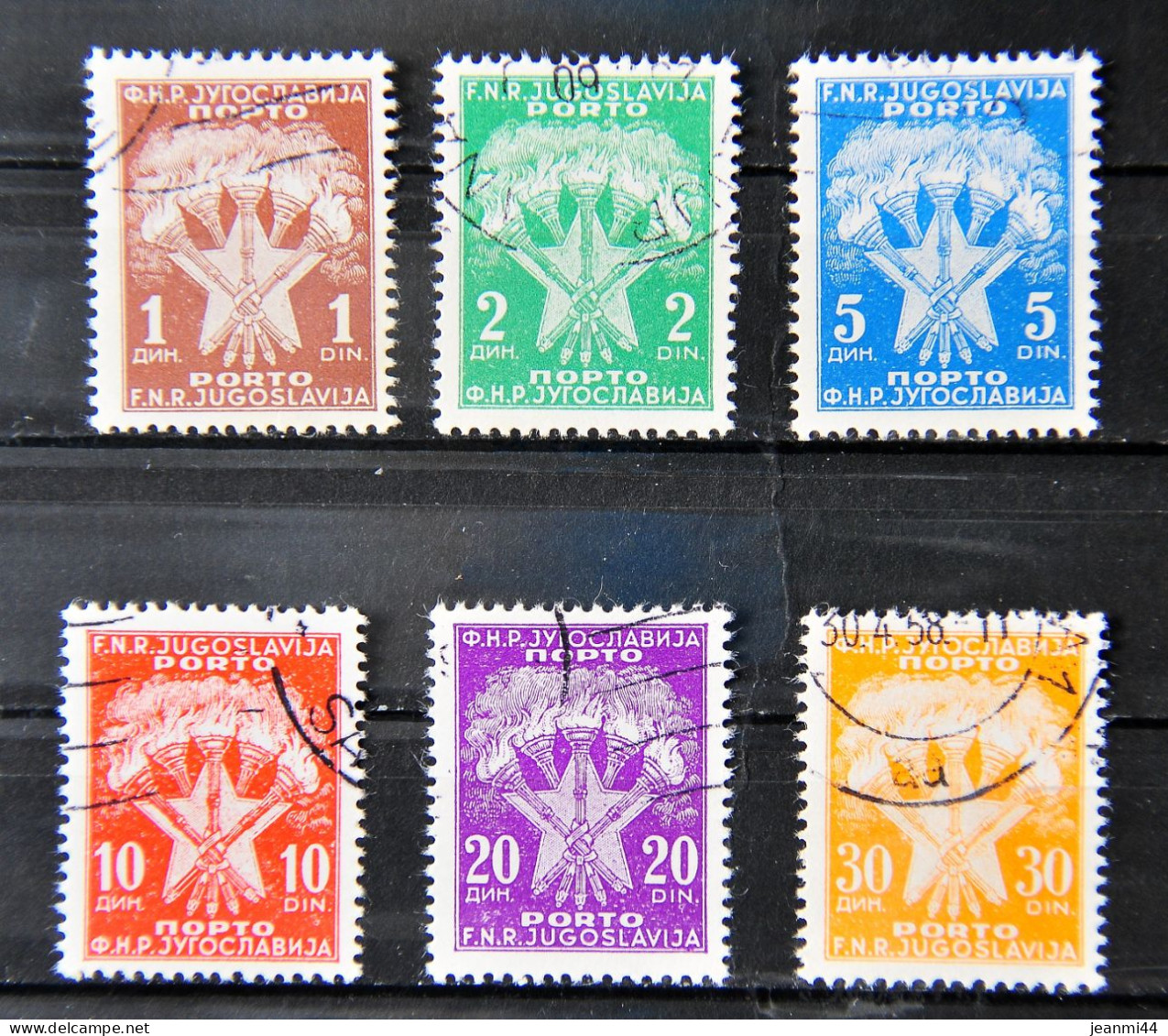 YOUGOSLAVIE - Taxe Et Service - Petit Lot De 6 Timbres Oblitérés N° 114/119 - Impuestos