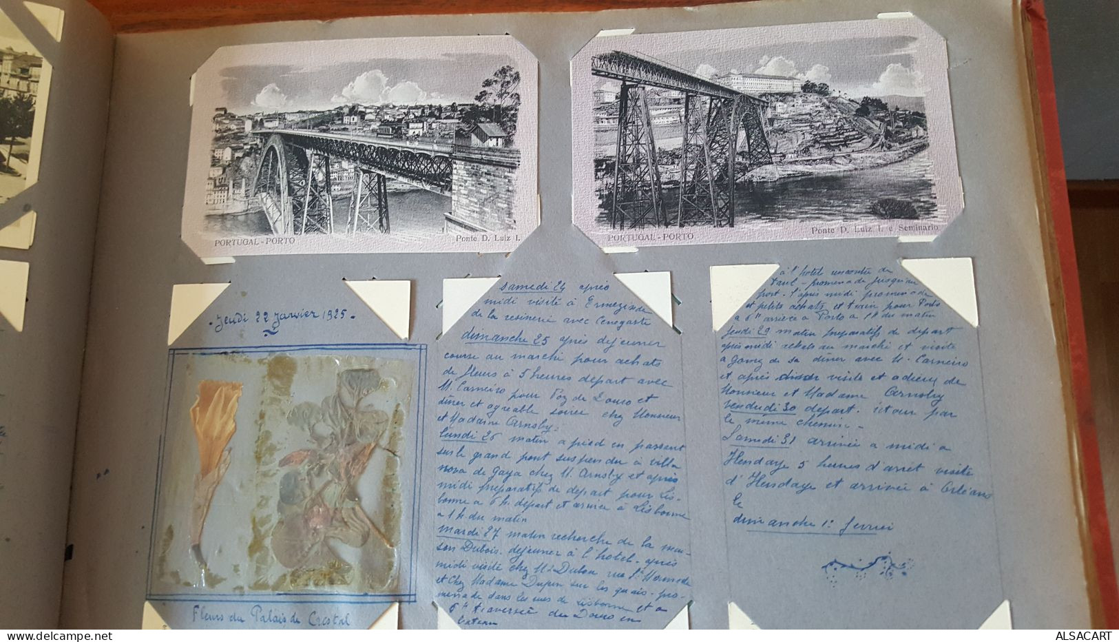 album de famille avec cartes postales , photos , et affiches , environs 300 pièces , divers departements , portugal , co