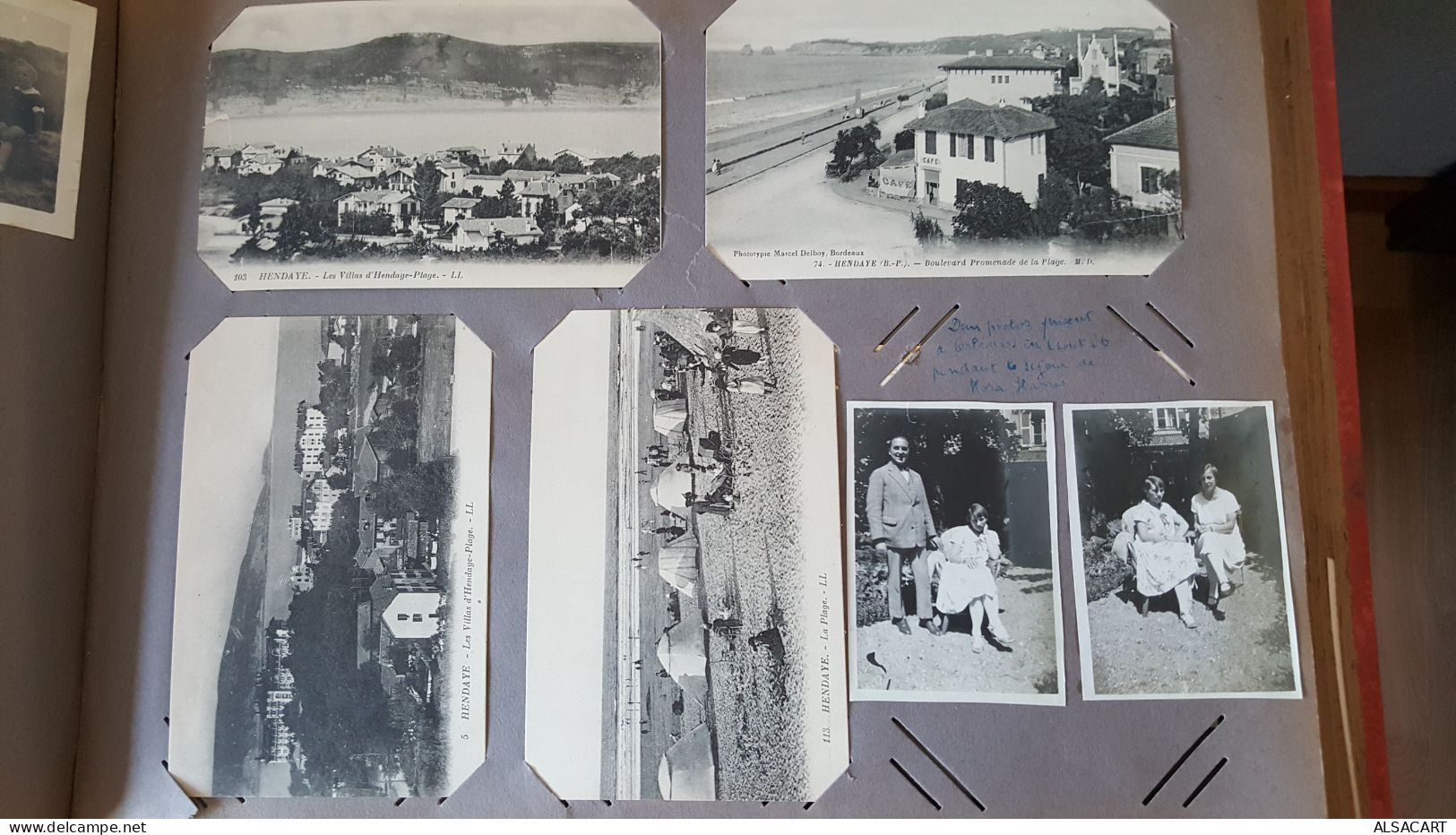 album de famille avec cartes postales , photos , et affiches , environs 300 pièces , divers departements , portugal , co