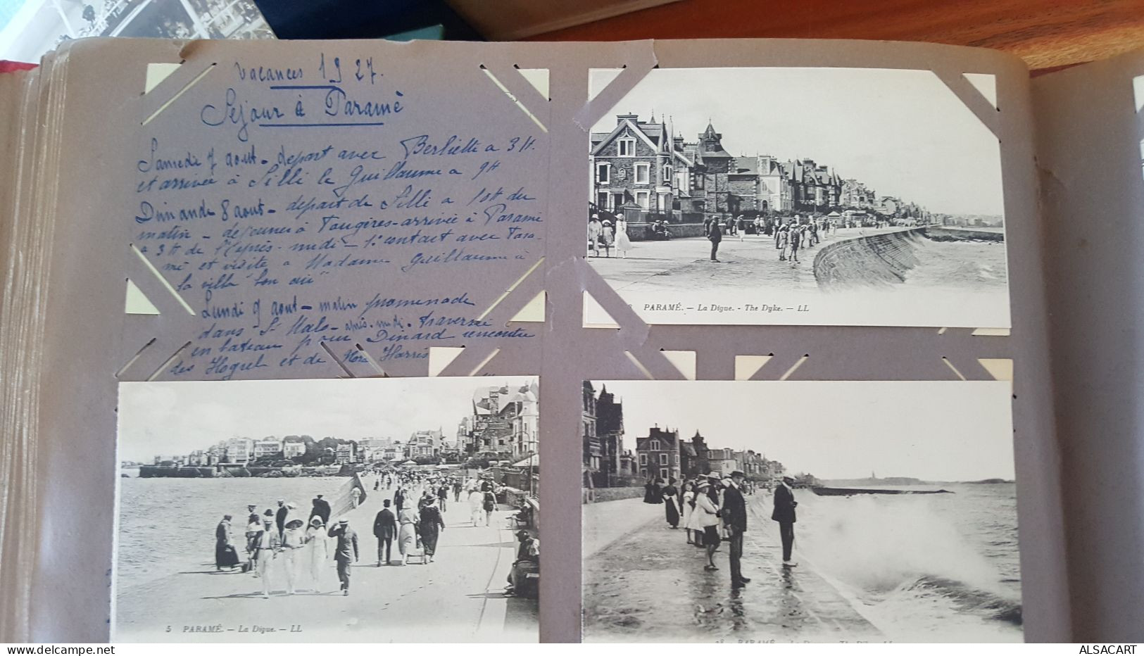 album de famille avec cartes postales , photos , et affiches , environs 300 pièces , divers departements , portugal , co