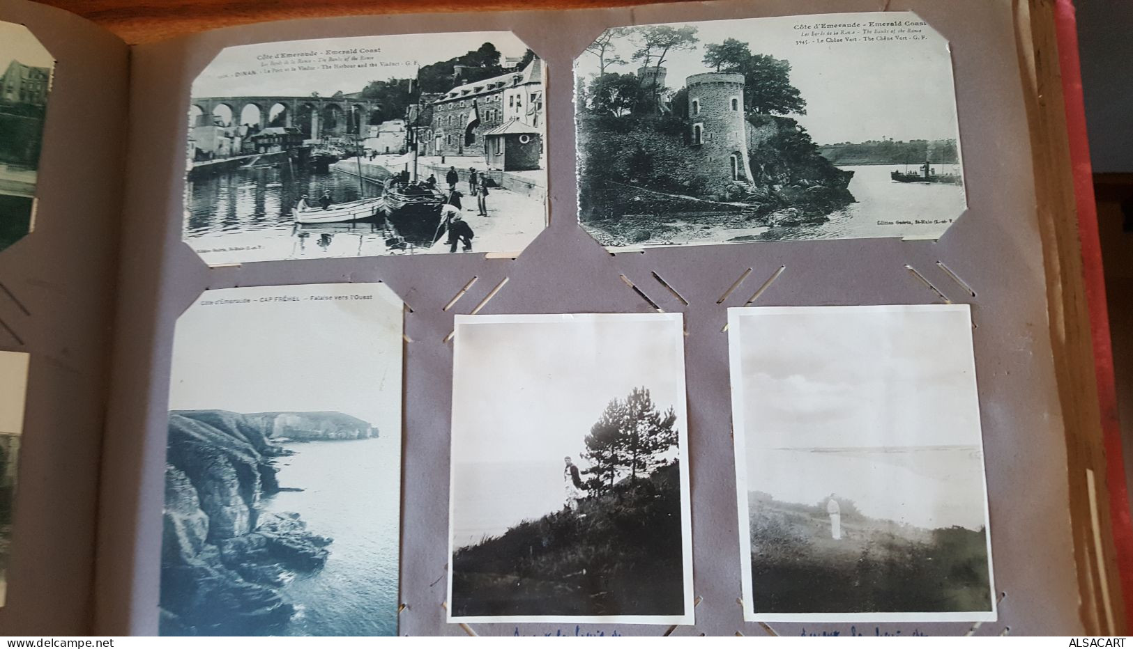 album de famille avec cartes postales , photos , et affiches , environs 300 pièces , divers departements , portugal , co