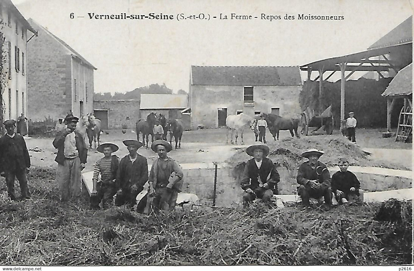 VERNEUIL- SUR- SEINE -  LA FERME -  REPOS DES MOISSONNEURS - Verneuil Sur Seine
