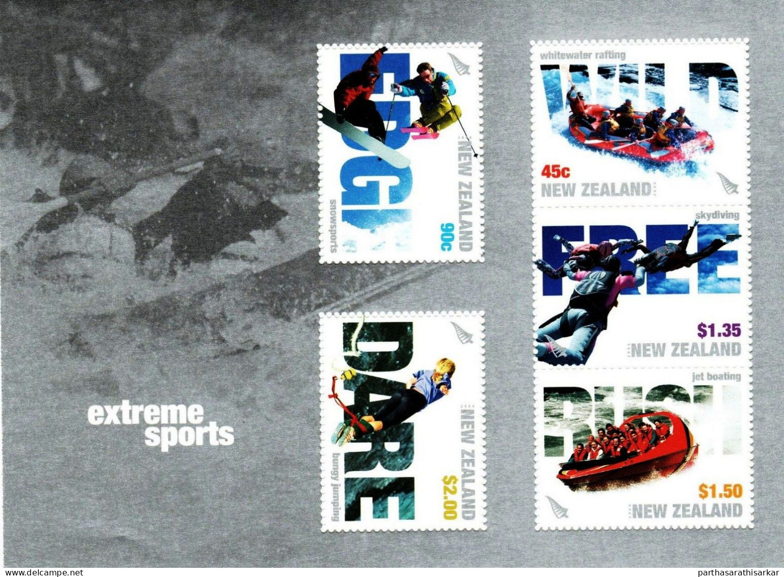 NEW ZEALAND 2004 EXTREME SPORTS BOOKLET MNH (HIGH FACE VALUE AROUND 14.4 NZD)