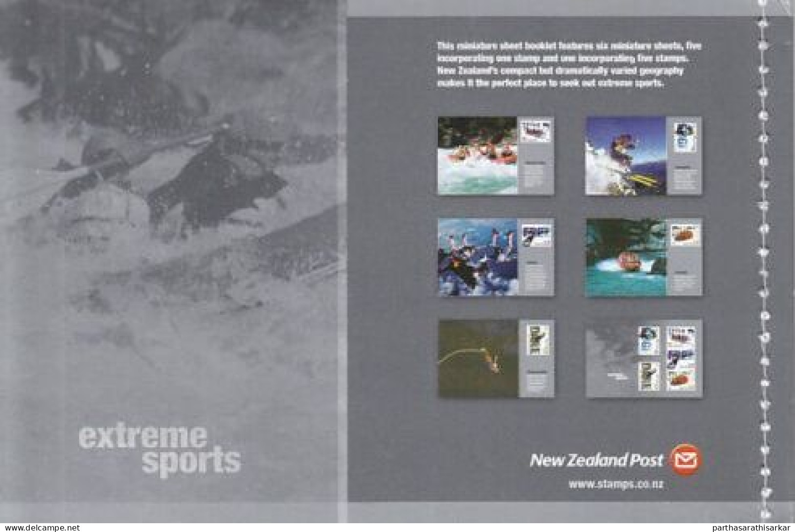 NEW ZEALAND 2004 EXTREME SPORTS BOOKLET MNH (HIGH FACE VALUE AROUND 14.4 NZD)